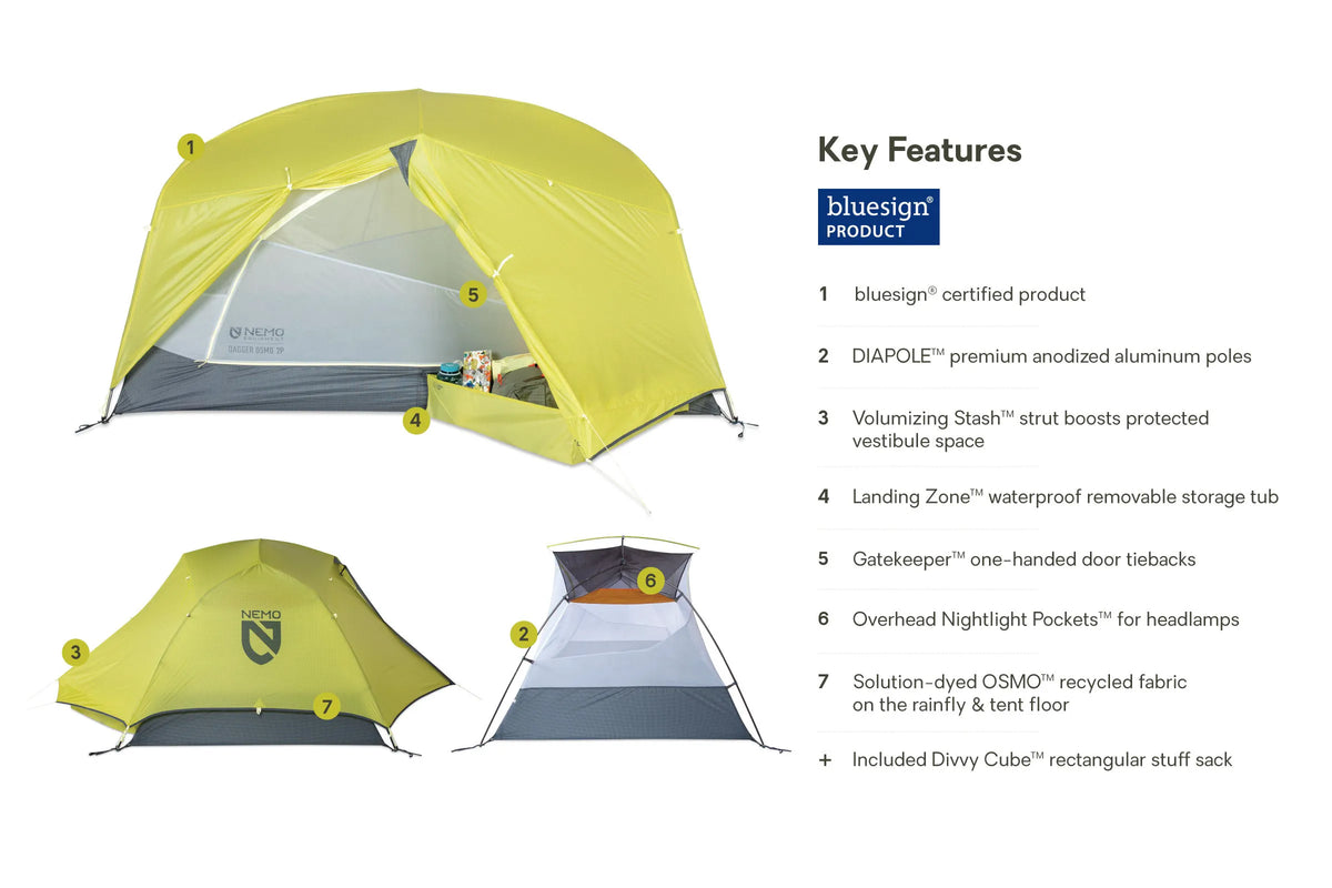 Dagger OSMO™ Lightweight Backpacking Tent