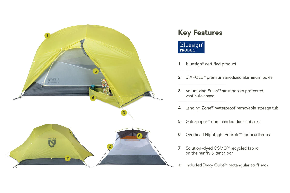 Dagger OSMO™ Lightweight Backpacking Tent