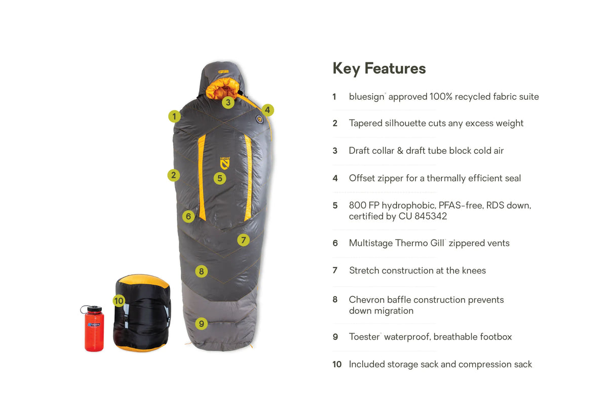 Sonic™ Down Mummy Sleeping Bag